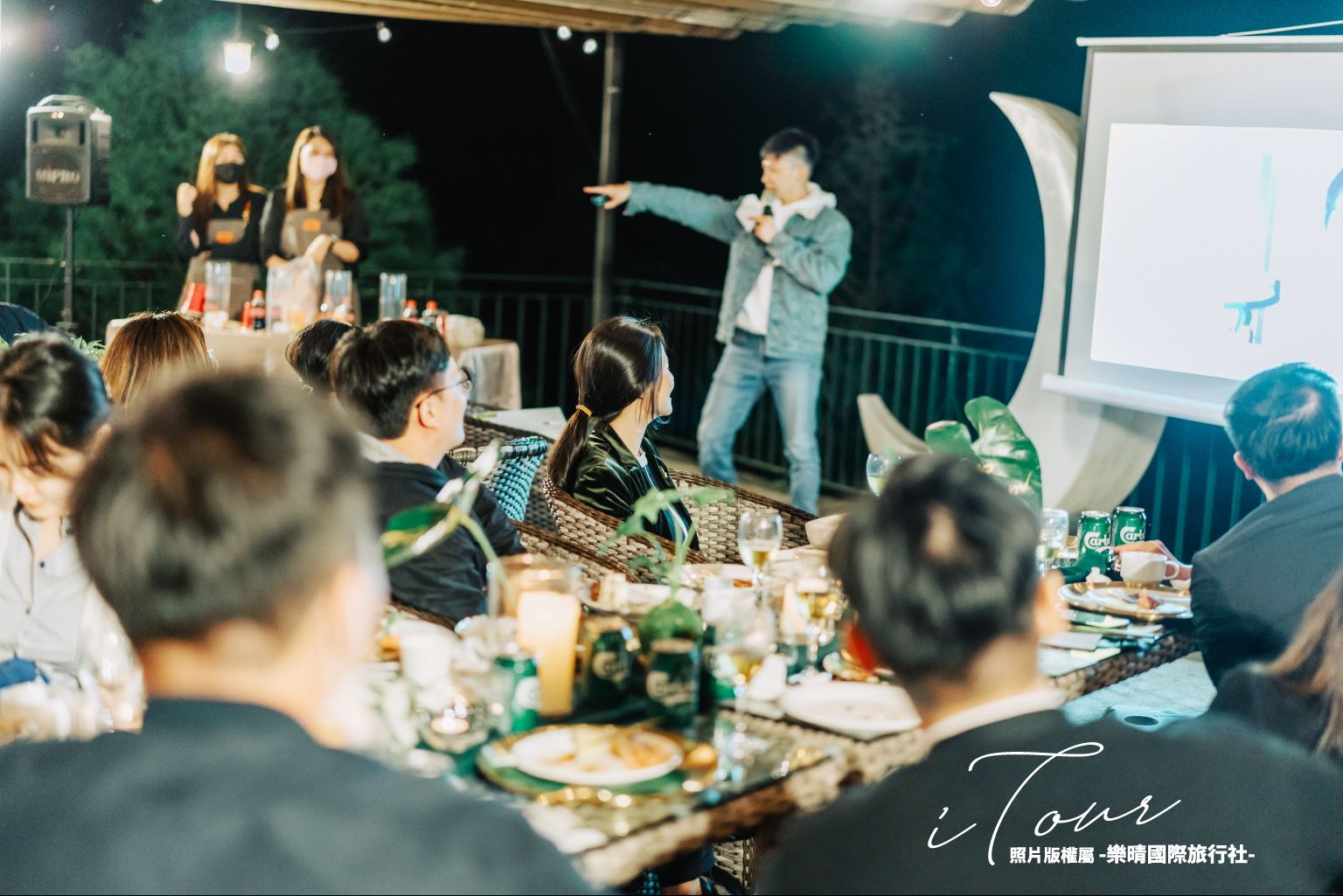 自然植栽螢光夜店主題派對現場